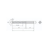 Solid carbide bit VBD double-edged bit with steel and cast iron material 8XD Without Coolant D5.4~9.2 - Makotools Industrial Supply Tools for Metal Cutting